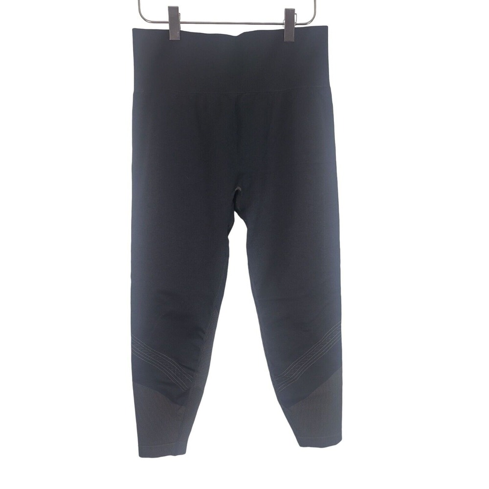 Joy Lab Capri Leggings L Womens High Rise Skinny Leg Pull On Athleisure Black‎
